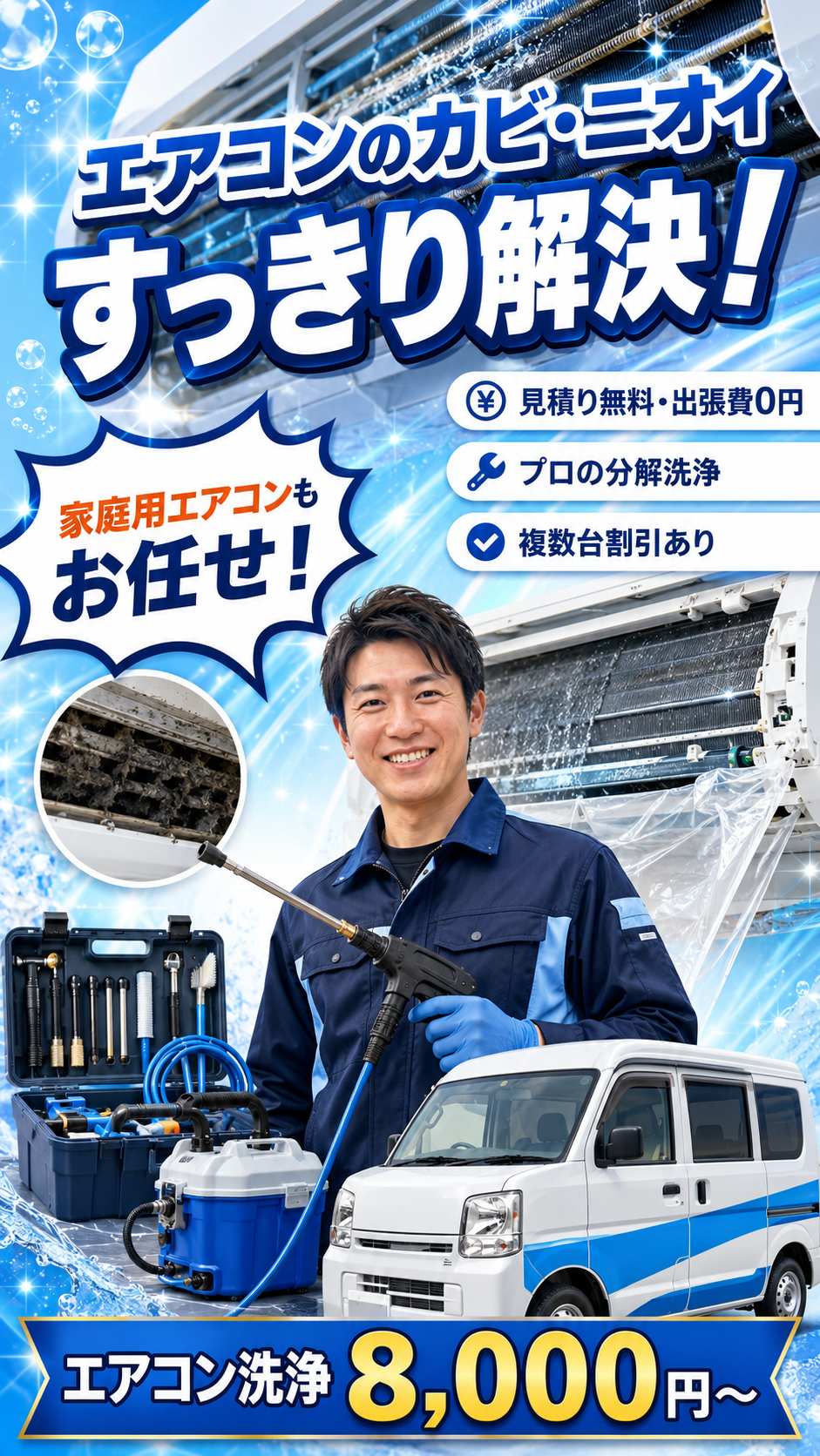 エアクリのエアコンクリーニングサービス